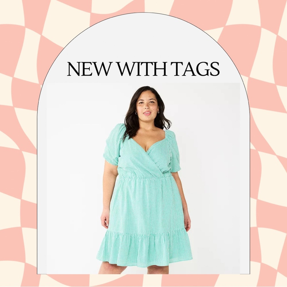 New DRAPER JAMES Puff-Sleeve Surplice Dress
